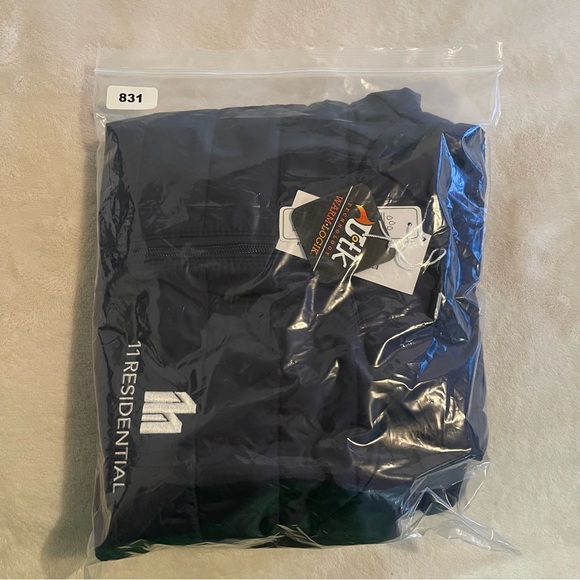 Core 365 Vest Men XL Navy Blue Puffer Water Resistant Pullover Sleeveless Zip Up - Picture 11 of 11